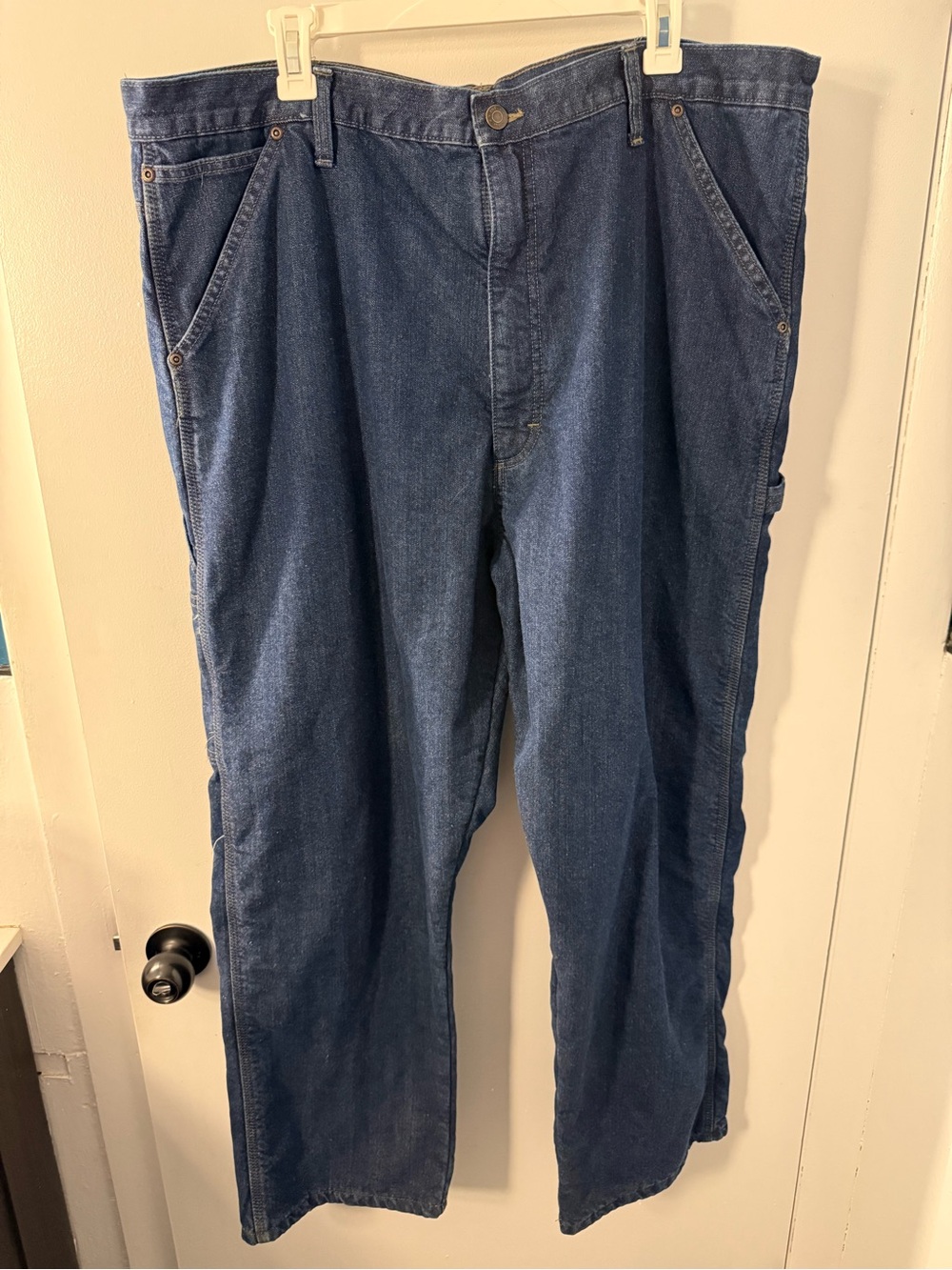 Men's Dark Blue Denim Work Jeans